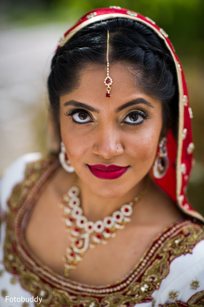 portrait of Indian bride