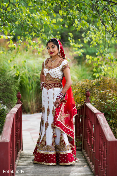 portrait of Indian bride