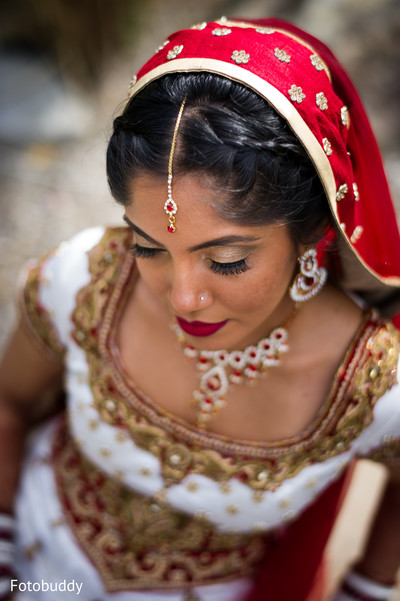 portrait of Indian bride