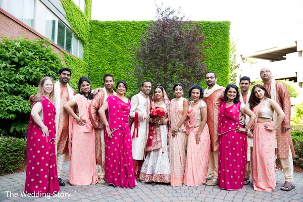 wedding party portrait