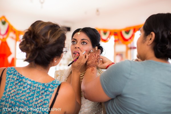 bride getting ready