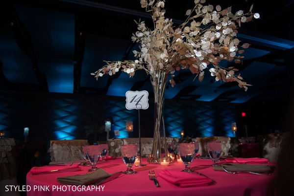 reception floral and decor