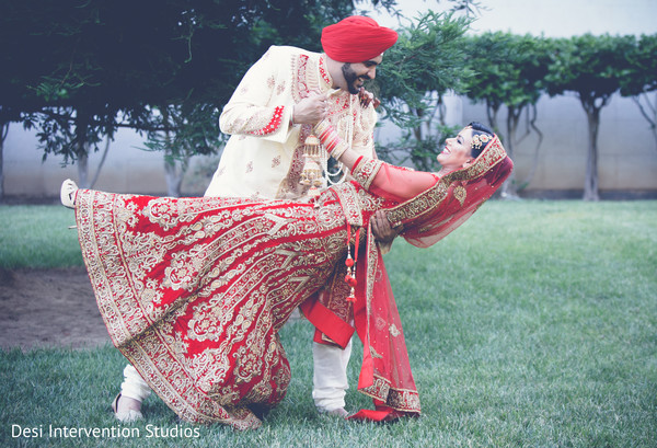 Indian Wedding Couple Posing | London Wedding Photographer