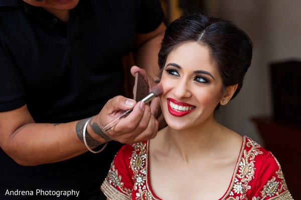 bride getting ready