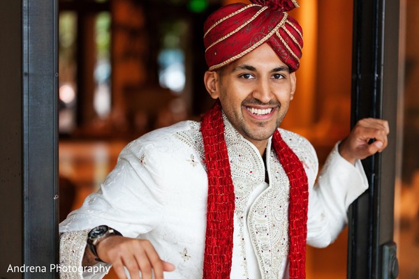 indian groom portrait