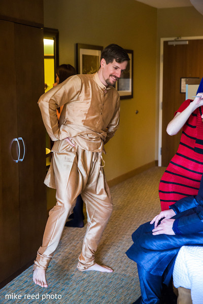 Groom Getting Ready