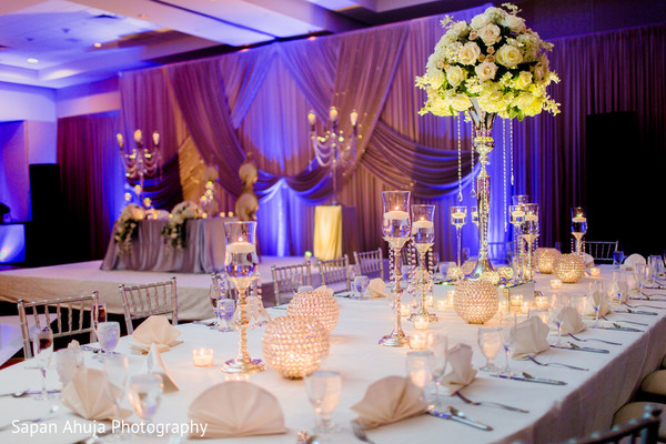 indian wedding reception floral and decor