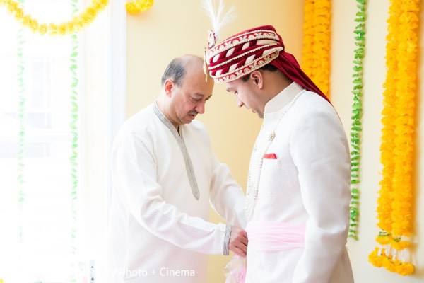 Groom Getting Ready