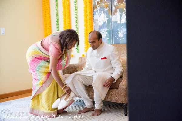 Groom Getting Ready