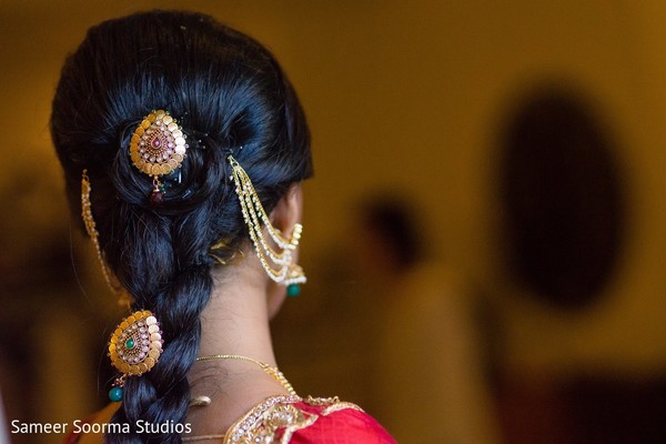 South Indian Bridal Hairstlye