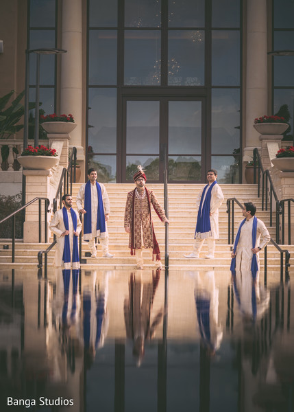 Indian groom and groomsmen