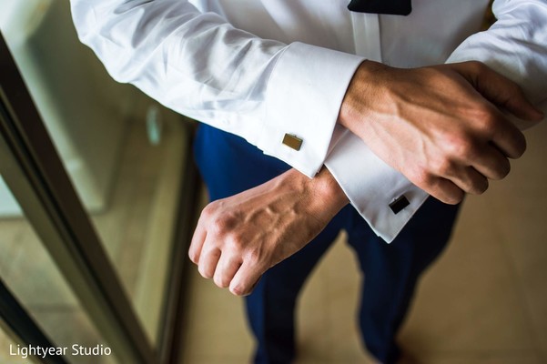 Groom Getting Ready