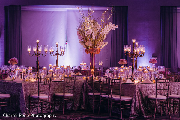 indian wedding reception floral and decor