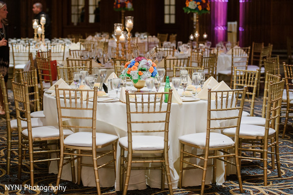 indian wedding reception floral and decor