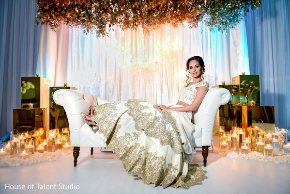 indian bride reception portrait