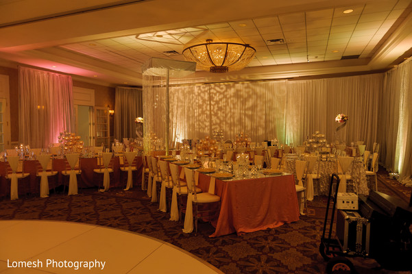 indian wedding reception floral and decor