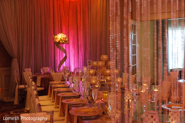 indian wedding reception floral and decor