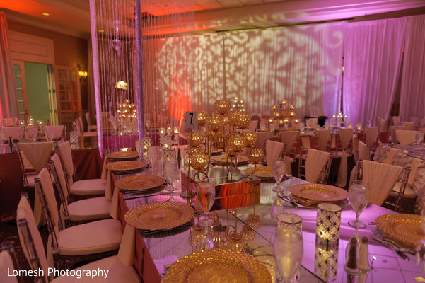 indian wedding reception floral and decor