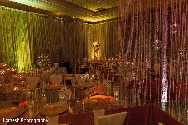 indian wedding reception floral and decor