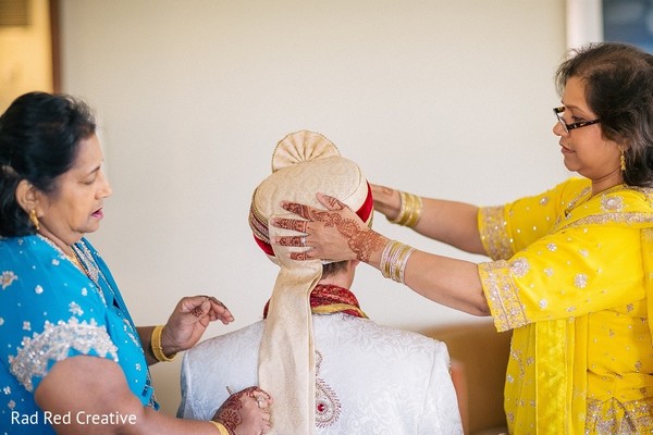 Groom Getting Ready