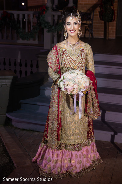 open shirt bridal lengha