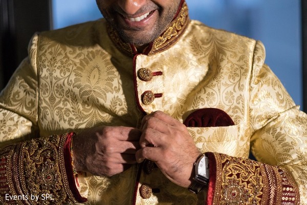 Groom Getting Ready