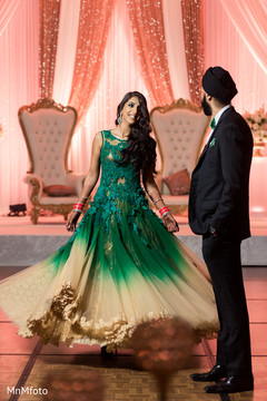 Indian wedding reception portraits