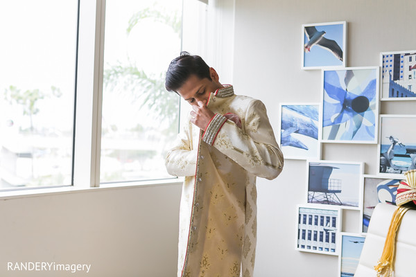 Groom Getting Ready