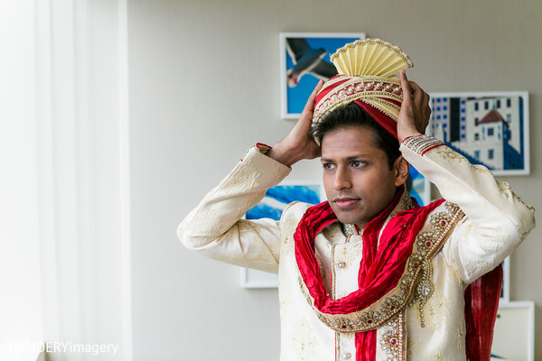 Groom Getting Ready