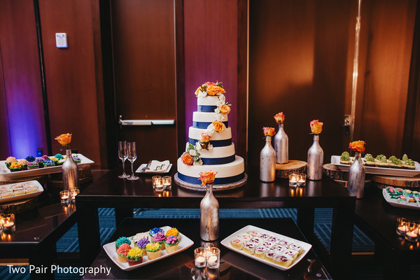 wedding cake and treats