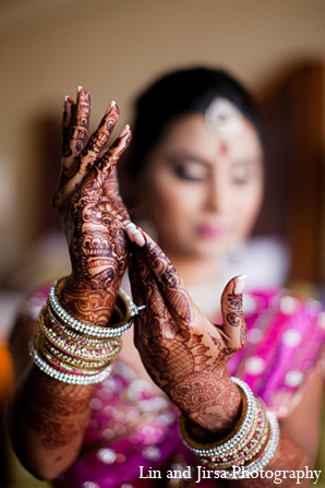 Indian wedding bride mehndi pink | Photo 12825