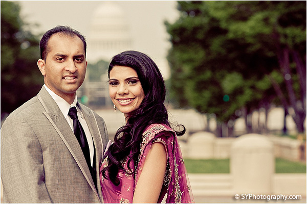 Indian wedding photos capture this Indian bride and groom in D.C.