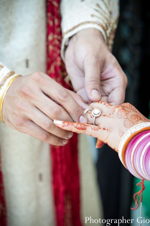 Closeup of bridal henna at this Sikh indian wedding.