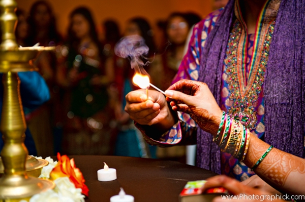 Indian wedding traditions at a garba party.