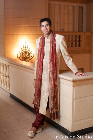 Groom is ready for his indian wedding ceremony.
