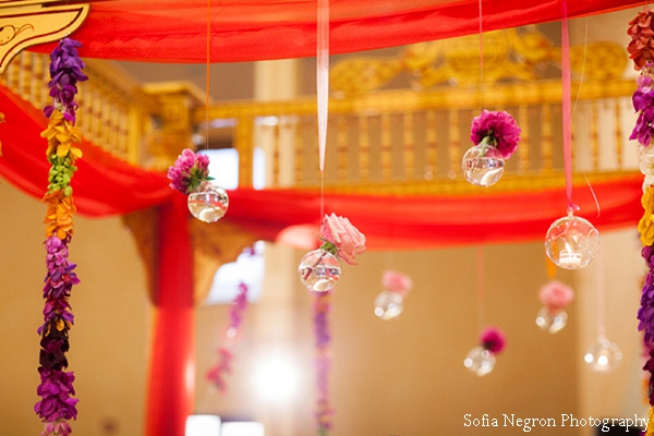 Floral decor ideas at indian wedding ceremony.