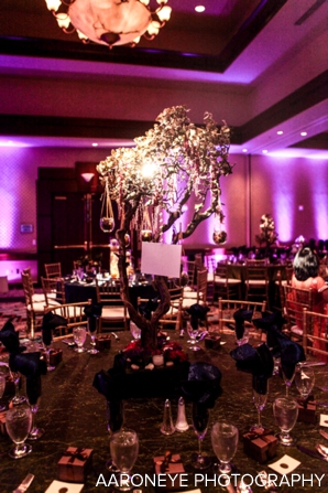 floral and decor ideas for indian wedding reception in purple